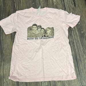 Mount Big Time Rushmore Pink Tee